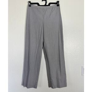 Talbots Vintage Size 8 Petite Straight Leg Dress Pant Made in USA Gray Pinstripe